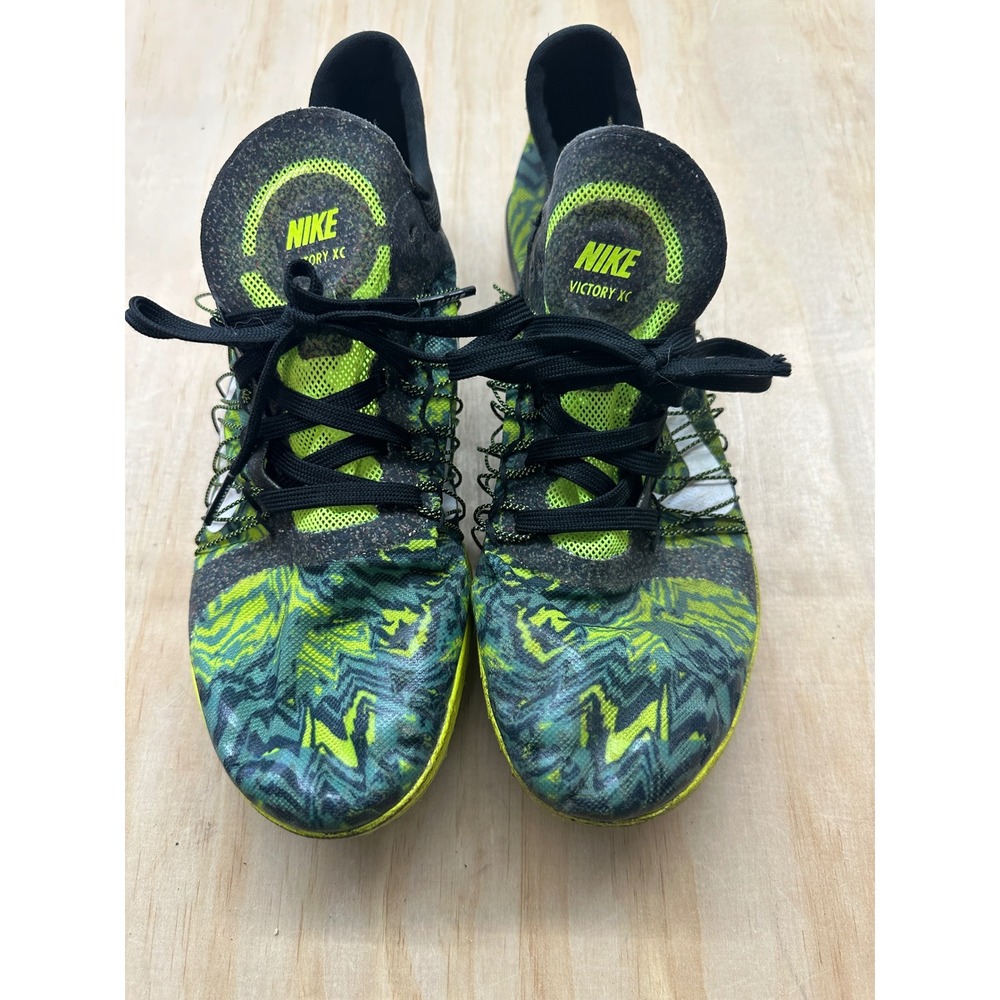 Nike Victory XC 3 Cross Country Spikes Mens 11.5 Green Black 654693-007